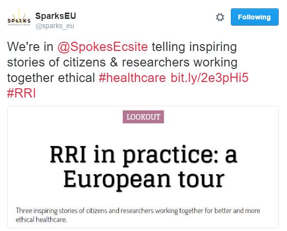 @Sparks tweets about #RRI stories