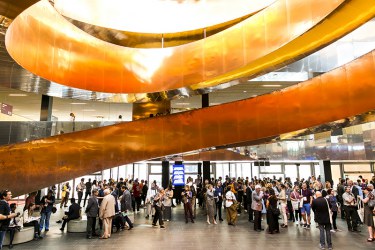 Participants arriving at the 2019 Ecsite Conference hosted by Experimentarium in Copenhagen