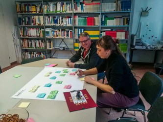 Partners from SySTEM 2020 meet up to test out a new product - the engagement tracker 