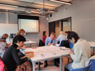 Participants at the City Lab Amsterdam visioning workshop, June 2018