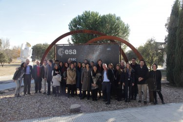 Participants at the Ecsite Space Group Annual Meeting, 27 November 2017, ESA/ESAC, Spain