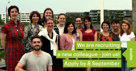 Ecsite is recruiting a Communications and Events Officer - join us! Apply by 8 September