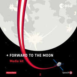 Cover page of ESA Moon Media Kit - copyright ESA 2019