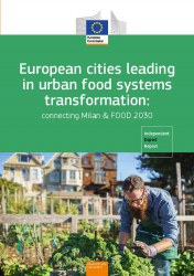 Cover page of the publication 'European cities leading in urban food systems transformation