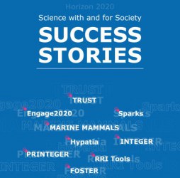 Booklet cover: Success stories from Science with and for Society