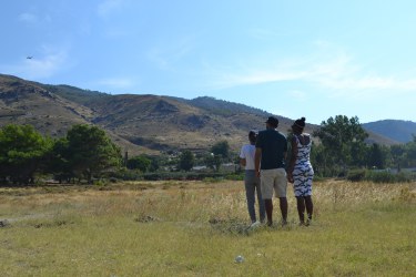 Young refugees fly drones over Lesvos