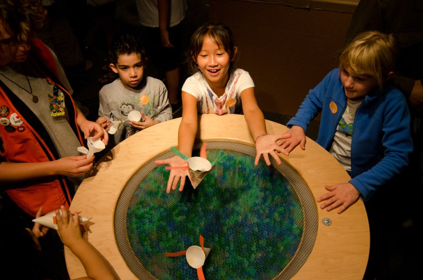 Activity at the Tinkering Studio at Exploratorium, San Francisco.