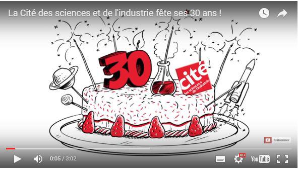 Cité des sciences 30th birthday trailer