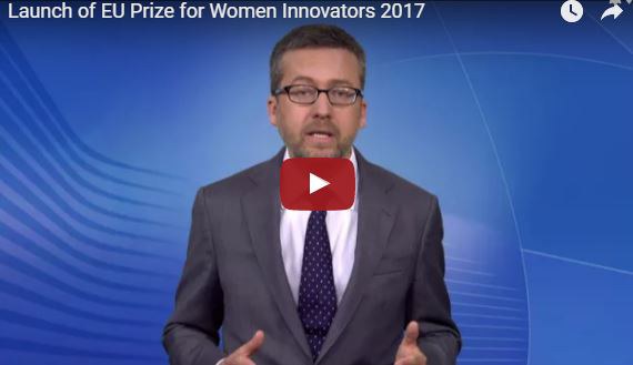 The European Commissioner Moedas launches 2017 EU Prize for Women Innovators.