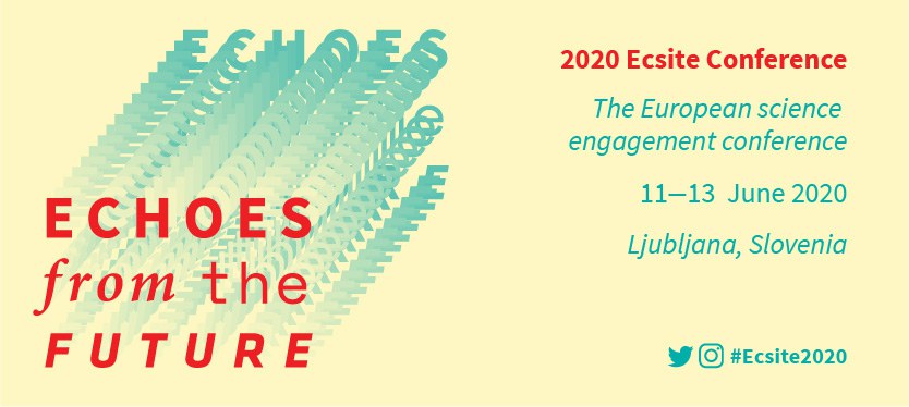 Banner of the 2020 Ecsite Conference, in Ljubljana, Slovenia