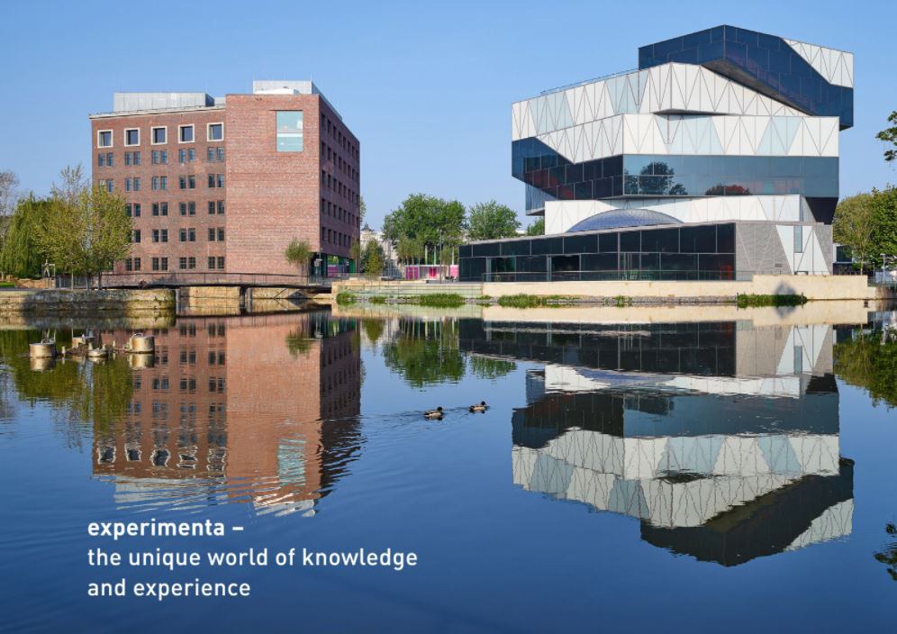 A photo of experiementa science centre in Heilbronn, Germany. experimenta is the host of the 2022 Ecsite Conference