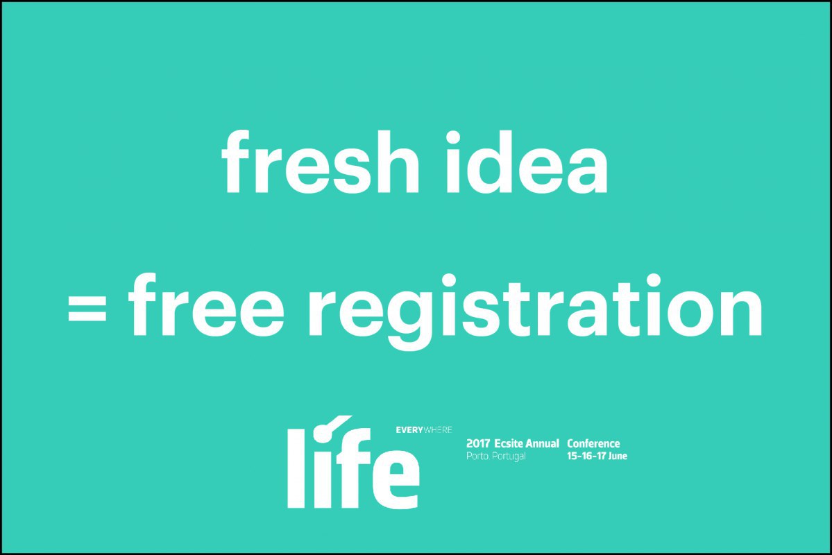 Fresh ideas come to #Ecsite2017 for free!