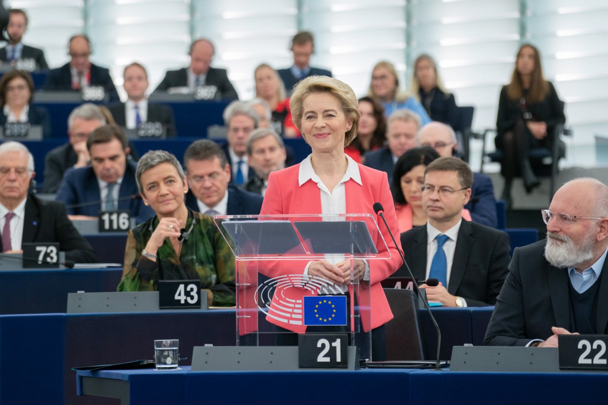 President-elect von der Leyen at the Parliament ©EU 2019 - EP