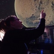 A. Arnadottir at the Planetarium. Photo