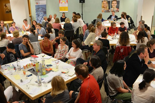 ‘Reversed’ science café in Bonn, Germany, as part of the Sparks project © WILA Bonn