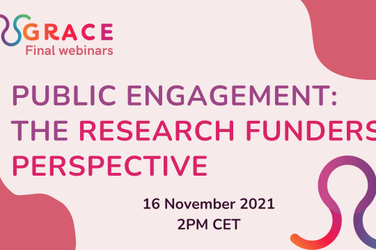 GRACE final webinar: Public Engagement from the Research Funders' perspective