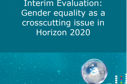 Report on Gender Equality front page