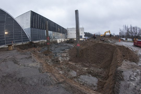 Laying the foundations of Heureka's new building - Photo by Jussi Helo