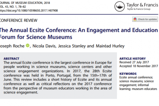 The Annual Ecsite Conference: An engagement and Education Forum for Science Museums 