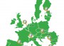 European Union map showing locations of FIT4FOOD2030 City Labs