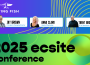 a promotional image from Flying Fish Exhibits portraying Anna, Jay, and Trent attending the Ecsite 2025 Conference