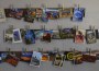 Postcards on a wall